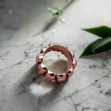 Bold Skulls Stainless Steel Biker Ring - Durable & Edgy Gift for Him - Mens Motorcycle Rings