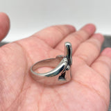Men's Stainless Steel 'Fuck' Biker Ring - Bold MC Design