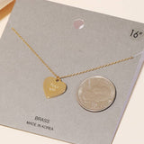 Bold 'Fuck Off' Heart Pendant Necklace - Gold or Silver