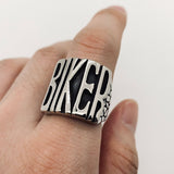 Rebellious Biker Stainless Steel Motorcycle Ring