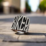 Rebellious Biker Stainless Steel Motorcycle Ring