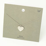 Fuck Off Heart Pendant Necklace - Gold and Silver Varieties - Stainless Steel 14K Gold Plated