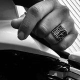 Rebellious Biker Stainless Steel Motorcycle Ring