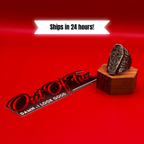 cross coffin vintage retro style ring with coffin that opens and closes perfect high quality detail with red cubic zirconia gemstones for men