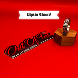 Stainless Steel Double Skull C shape Ring - Motorcycle Skull Mens Biker Ring Titamium