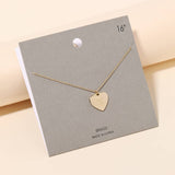 Bold 'Fuck Off' Heart Pendant Necklace - Gold or Silver
