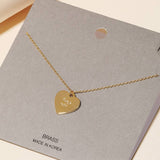 Bold 'Fuck Off' Heart Pendant Necklace - Gold or Silver