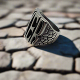 Rebellious Biker Stainless Steel Motorcycle Ring