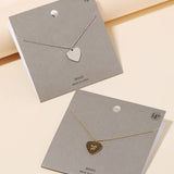 Bold 'Fuck Off' Heart Pendant Necklace - Gold or Silver