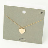 Fuck Off Heart Pendant Necklace - Gold and Silver Varieties - Stainless Steel 14K Gold Plated