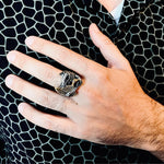 mens biker harley davidson indian HD ring motorcycle rider live to ride ride to live ring gold silver eagle americana american pride biker lifestyle motorcycle rider club style vintage rocker rockabilly mens ring for dad for brother for husband for boyfriend for guy man masculine jewelry ring fashion rings for men ring band for men chunky mens ring large high quality heavy metal heavy ring sterling silver titanium ring johnny depp metallica