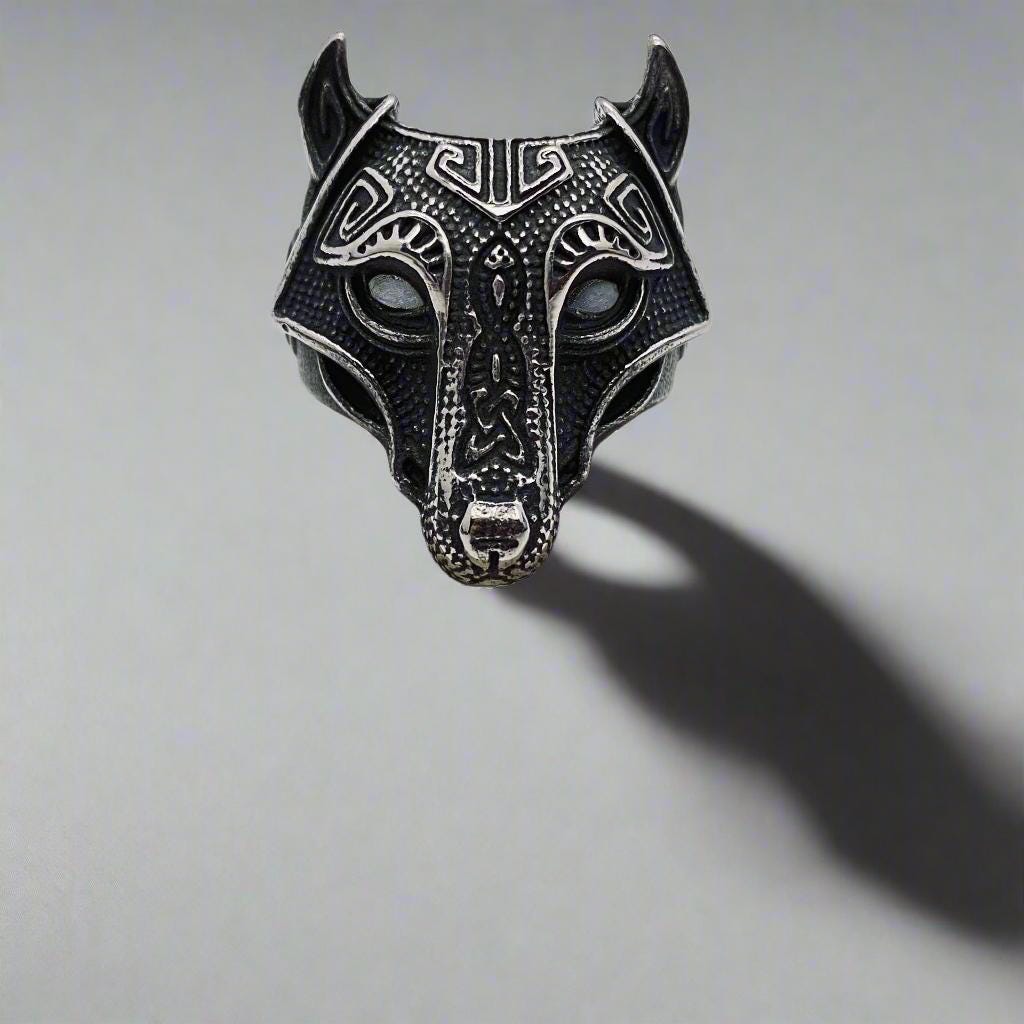 Mens Biker Rings HD MC Biker Motorcycle Mens Rings Gifts for Him Punk Alternative Motorcycle Rings for Men Jewelry mens fashion rings rings for him gifts for biker rocker high quality biker ring variety motorcycle club style biker moto motobike mc club hells angels mens bands rings for him sterling silver titanium thick bands large size rings gold dark silver black silver harley davidson motor company harley biker celtic viking mask warrior barbarian durable high quality Wolf Rune Mask Mythical