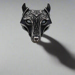 Mens Biker Rings HD MC Biker Motorcycle Mens Rings Gifts for Him Punk Alternative Motorcycle Rings for Men Jewelry mens fashion rings rings for him gifts for biker rocker high quality biker ring variety motorcycle club style biker moto motobike mc club hells angels mens bands rings for him sterling silver titanium thick bands large size rings gold dark silver black silver harley davidson motor company harley biker celtic viking mask warrior barbarian durable high quality Wolf Rune Mask Mythical