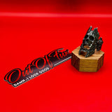 Blackened Stainless Steel Skull Ring - Celtic Gothic Biker Jewelry for Men, Viking Style Statement Ring, Great Gift