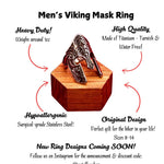 Men's Biker Viking Mayan Rune Druid Motorcycle Silver Ring Titanium Men's Rings Rings for Him High Quality Stainless Steel