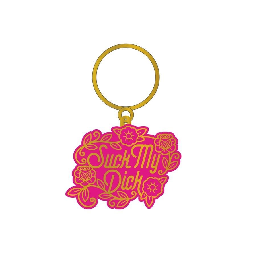 Bold 'Fuck' Enamel Keychain - Statement Accessory Gift