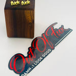 fuck script earrings in gold and silver high quality stainless steel stud earring in minimalist style