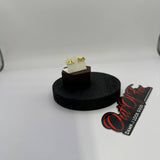 fuck script earrings in gold and silver high quality stainless steel stud earring in minimalist style