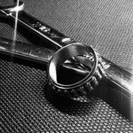 Titanium Chain Link Biker Ring for Men – Durable Tarnish-Free Harley Davidson Style Guys Rings, Dads Gift