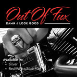 Mens Skull Ring - Biker Flag Bandana Ring, Titanium Automotive Gift for Him, Harley Davidson Style American Flag Gift