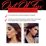 Fuck Cursive Script Earrings - Dainty Stud Swear Words Gift - Bachelorette Women Minimalist Earrings Subtle Hypoallergenic