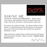 Mens BIKER Ring Mens Ring Gifts for Him Punk Alternative Rocker Metal Stainless Steel Titanium