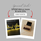 Fuck Cursive Script Earrings - Dainty Stud Swear Words Gift - Bachelorette Women Minimalist Earrings Subtle Hypoallergenic