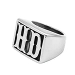 Mens Ring Biker Harley Davidson Band for Him Motorcycle Jewelry Gift HD Style MC Silver Gold for Men