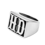Mens Ring Biker Harley Davidson Band for Him Motorcycle Jewelry Gift HD Style MC Silver Gold for Men