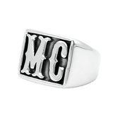 Mens Ring Biker Harley Davidson Band for Him Motorcycle Jewelry Gift HD Style MC Silver Gold for Men