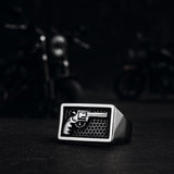 Men's Biker Ring - Pistol Revolver Gun in Silver Gold for Him - Titanium - Gifts for Men - High Quality - Unique Style