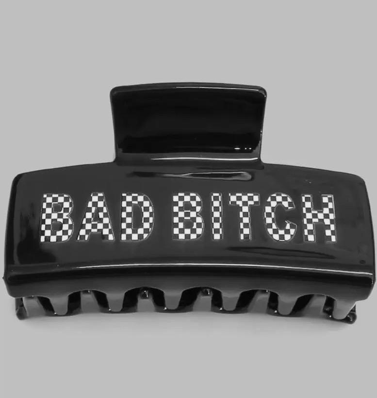 Bad Bitch Claw Clip: Strong Everyday Clip in Solid or Checkered