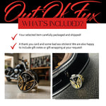 Men's Sombrero Biker Ring 18K Gold Plated Heavy Stainless Steel Chunky Mexican Bold Ring for Him