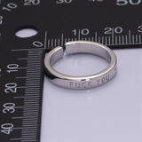 Fuck You Fuck Off Statement Rings - Colorful Inappropriate Jewelry for Her - Gold Silver Cuss Word Ring